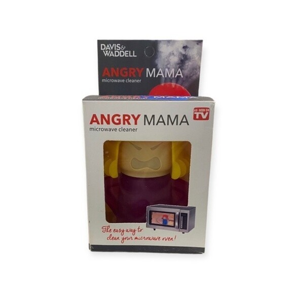Angry Mama Microwave Cleaner Steams Away Stains & Odors.  NEW in Box - Picture 1 of 3